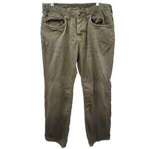Stitch's Khaki Twill Mens 5 Pocket‎ Button Fly Jeans Pants